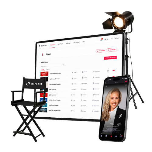 Selfcast producer platform and talent profile