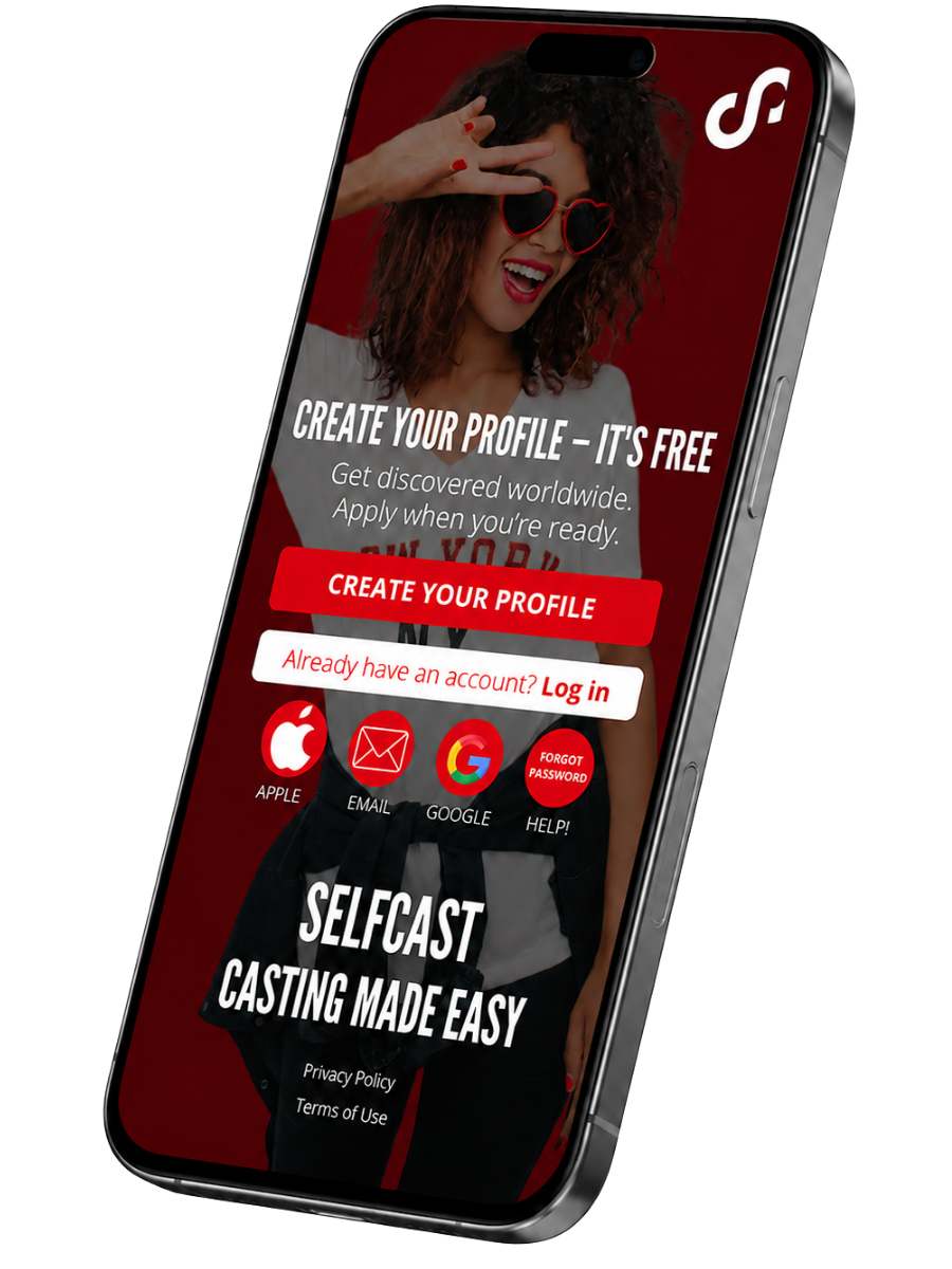 Selfcast app on iPhone
